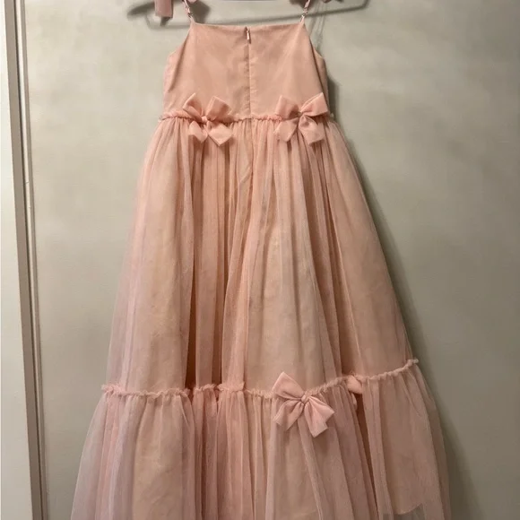 Revelry Petal Pink Flower Girl Eloise Tulle Dress - Picture 4 of 4